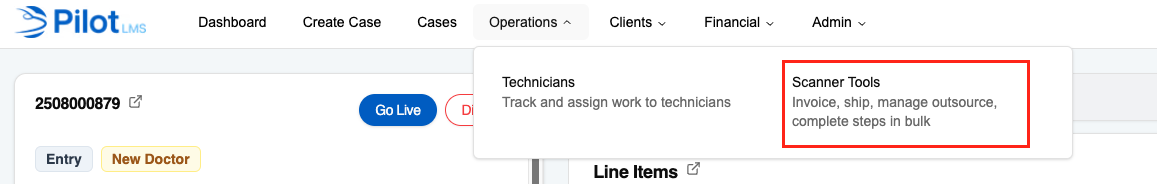 Outsource using scanner tools 1